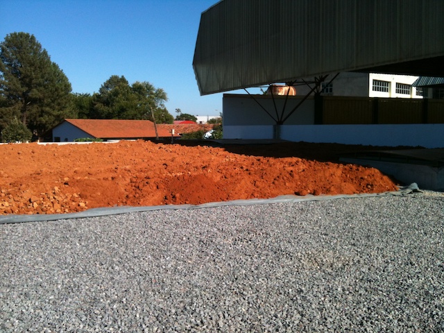 Terra da piscina na cobertura